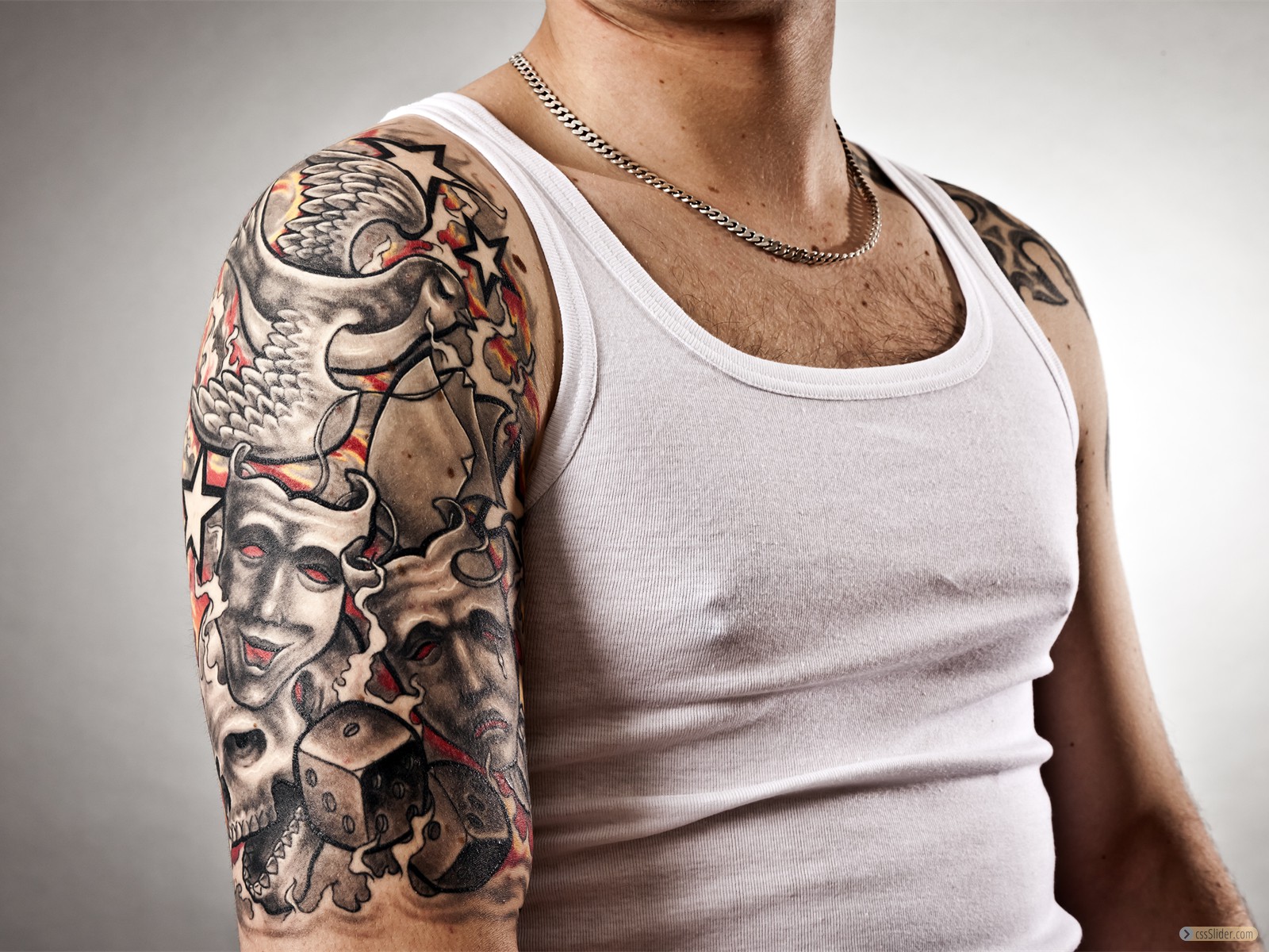 Creative tattoo hipster portrait. Youth lifestyle Stock Photo - Alamy