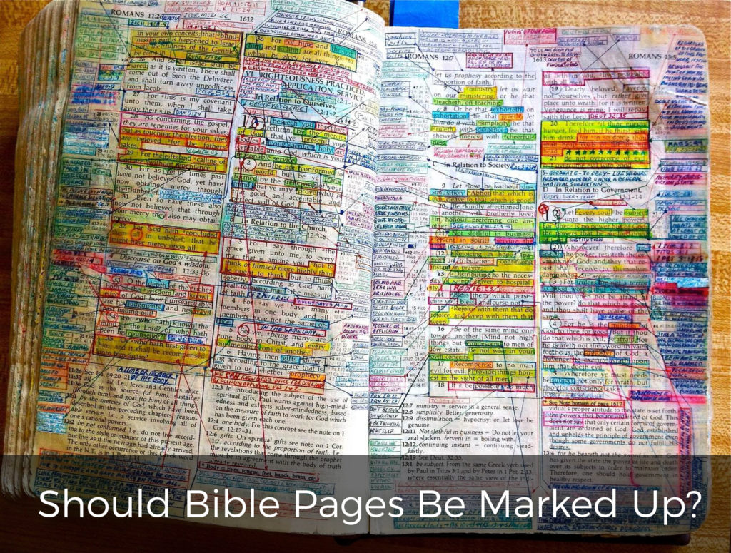 should-bible-pages-be-marked-up